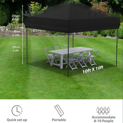 Pop-Up Gazebo Outdoor Canopy Shelter – Instant Tent with Mosquito Netting and 4 Sandbags, Ideal for Lawn, Garden, Backyard, Deck