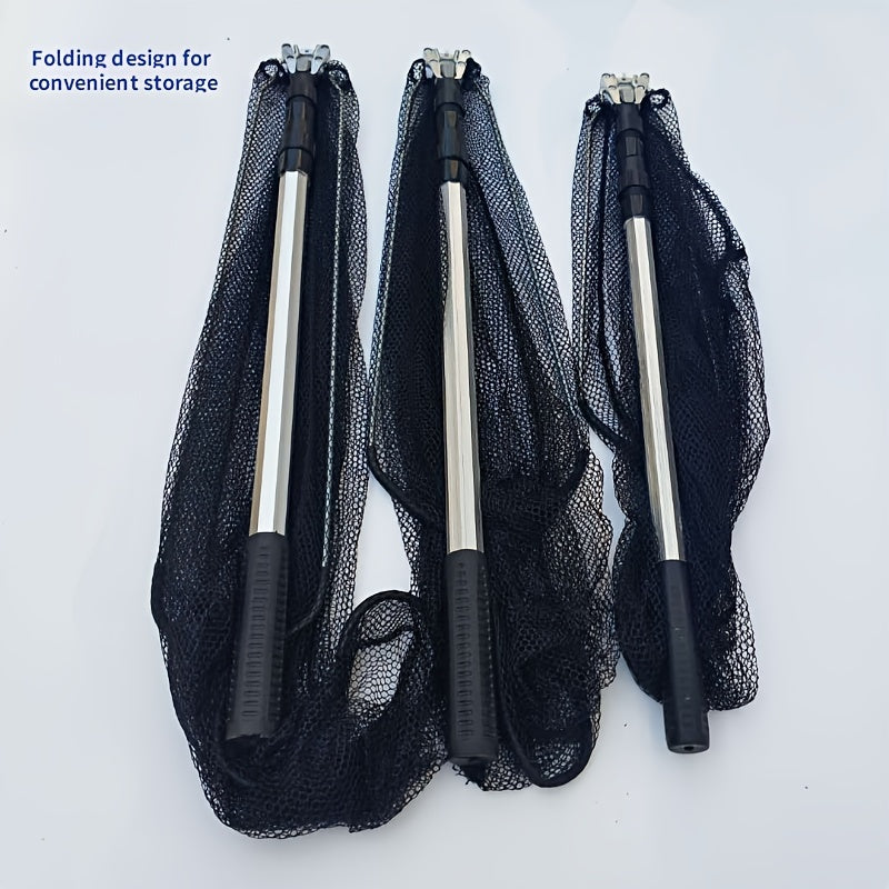 Lightweight Aluminum Alloy Folding Fishing Net - Durable, Portable, Triangular Design for Hunting and Fishing