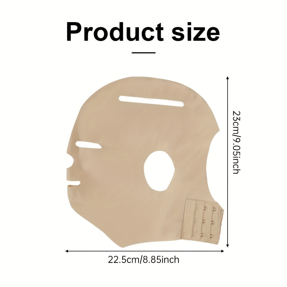 Facial Lifting Mask - Full Coverage V-Line Belt, Reusable Double Chin Care, Ultra-Thin and Comfortable Beauty Bandage for Summer