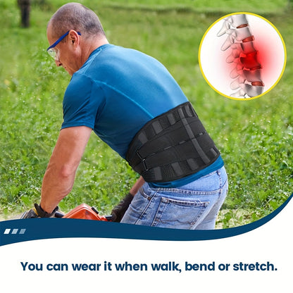 Back Brace for Lower Back Support – Lumbar Support Belt for Women and Men, Breathable Design with Lumbar Pad