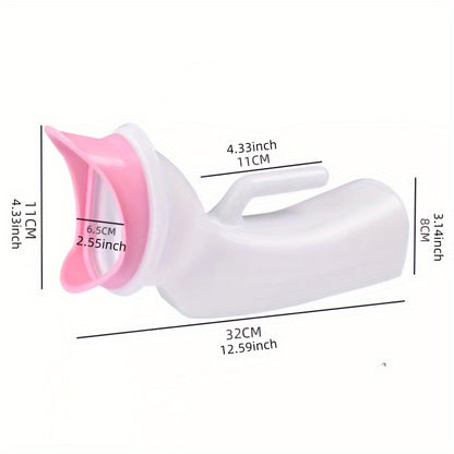 Women's Soft Mouth Urinal Bed Care – 33.81oz Capacity, Ideal for Pregnant Women, Paralyzed Elderly and Incontinence, Soft and Gentle on Skin