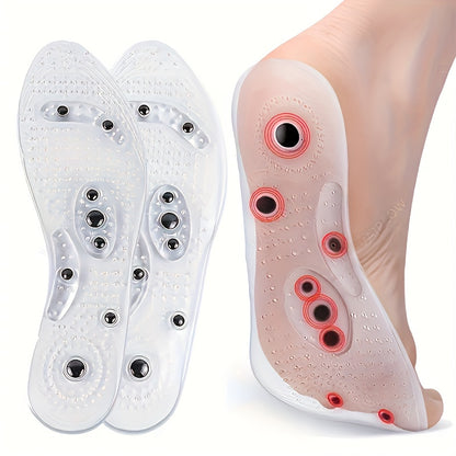 Magnetic Massage Insoles – Acupoint Silicone Foot Massagers – 1 Pair for Enhanced Comfort