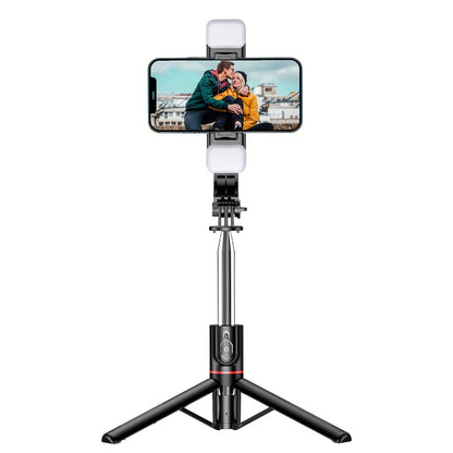 45-Inch Extra Long Flexible Phone Tripod and Selfie Stick - Dual Fill Light, Upgraded Detachable Remote, Compatible with iPhone and Android Smartphones