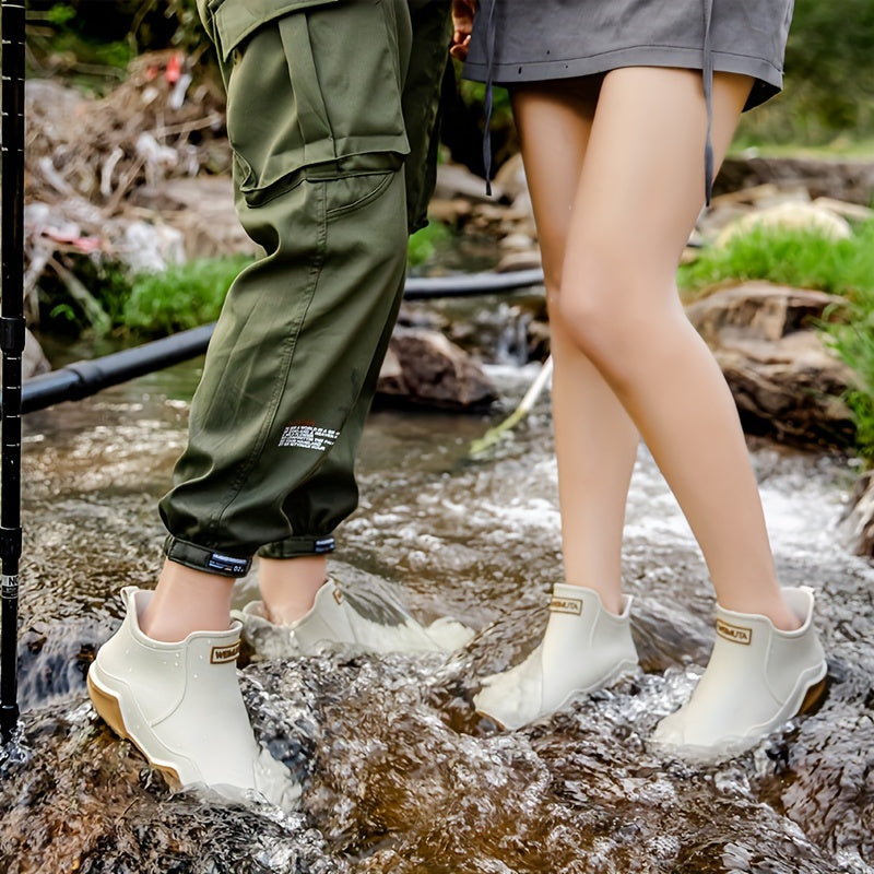 Trendy Outdoor Kitchen Non-Slip Rain Boots – Waterproof Rubber Shoes for Motorcycle, Fishing, and Rain – Versatile Water Shoes for Women and Men