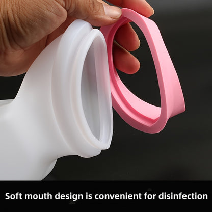 Women's Soft Mouth Urinal Bed Care – 33.81oz Capacity, Ideal for Pregnant Women, Paralyzed Elderly and Incontinence, Soft and Gentle on Skin