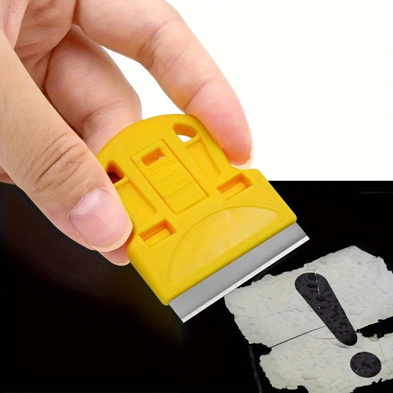 2pcs Mini Razor Blades Scraper - Removes Decals, Stickers, Old Glue, Glass and Car Window Film, Paint, Labels, and Debris