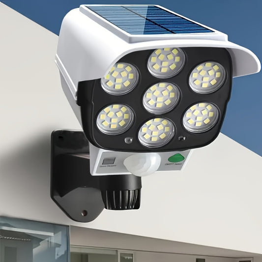 Solar Powered LED Floodlight with Motion Sensor and Remote Control – Energy-Efficient Outdoor Lighting for RVs