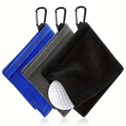 Golf Towel – Cleaning Towel for Golf Clubs with Hook – Durable and Convenient Golf Accessory