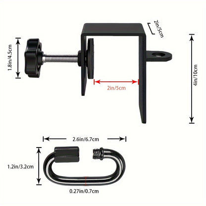 Heavy-Duty Iron Workout Door Anchor – Resistance Band Attachment for Body Strength Training, Durable & Sturdy Fitness Equipment for Home Gym