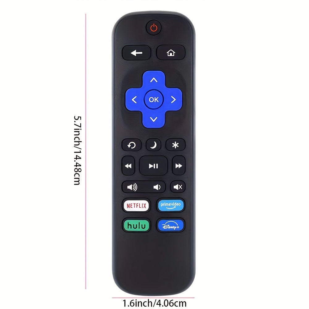 Universal Roku TV Remote Control - Compatible with TCL, Hisense, Onn, Sharp, Element, Westinghouse, Philips TVs - Durable, User-Friendly Design - Not for Roku Stick or Box