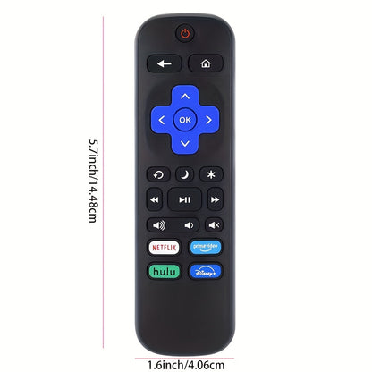 Universal Roku TV Remote Control - Compatible with TCL, Hisense, Onn, Sharp, Element, Westinghouse, Philips TVs - Durable, User-Friendly Design - Not for Roku Stick or Box