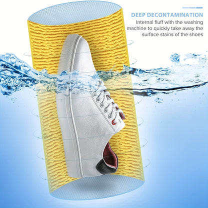 Premium Mesh Shoe Laundry Bag - Durable, Reusable, Breathable with Zipper and Double-Layer Design for Sneakers and Delicates