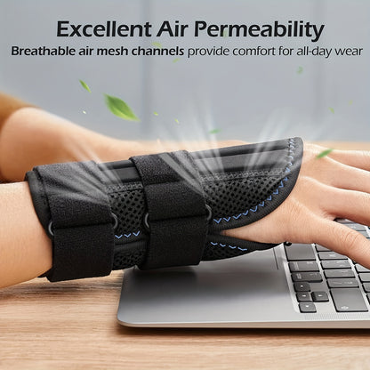 Wrist Brace for Carpal Tunnel – Adjustable Night Support with Splint, Hand Brace for Tendinitis and Arthritis, Unisex