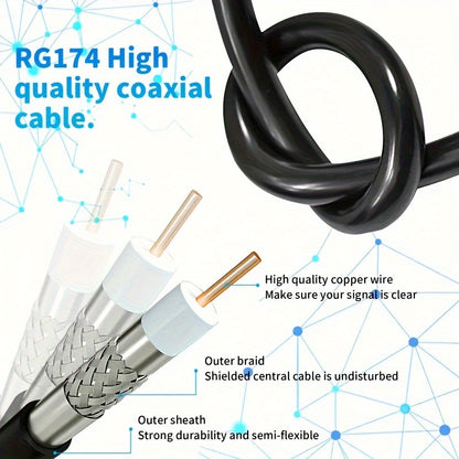 2024 New Indoor DTV Antenna with Signal Amplifier - 360 Mile Range, Supports Smart/Traditional TVs, 4K 1080P Ultra HD, Includes 10ft Coaxial Cable