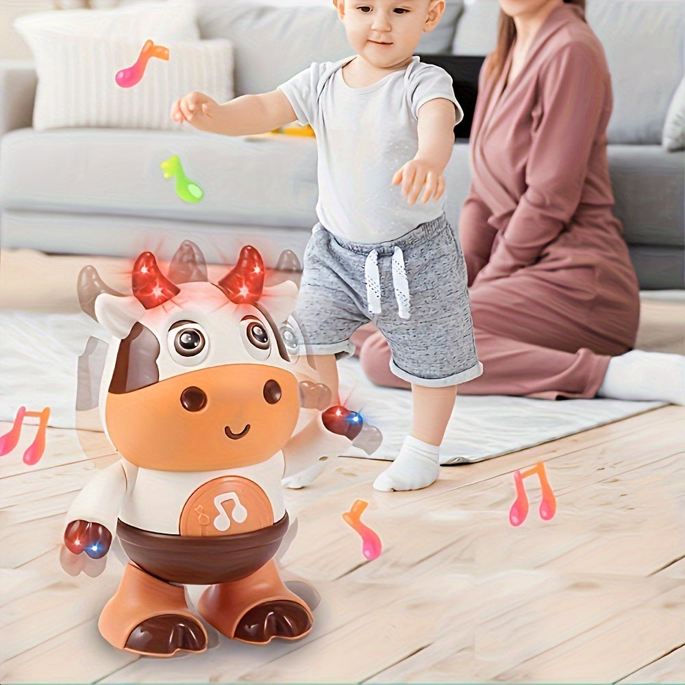 Interactive Singing and Dancing Cow Robot Toy - Music and Lights, Perfect Christmas or Halloween Gift for Boys and Girls