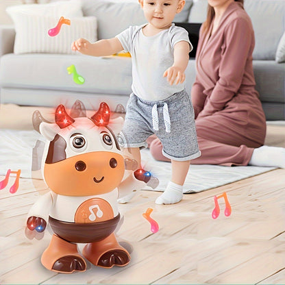 Interactive Singing and Dancing Cow Robot Toy - Music and Lights, Perfect Christmas or Halloween Gift for Boys and Girls