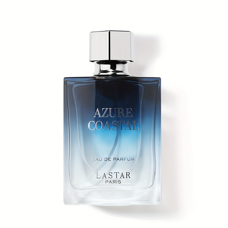 Azure Coastal Men's Cologne 50ml - Long-Lasting Gentlemanly Romance Scent with Fresh Aquatic Notes, 1.7 fl oz