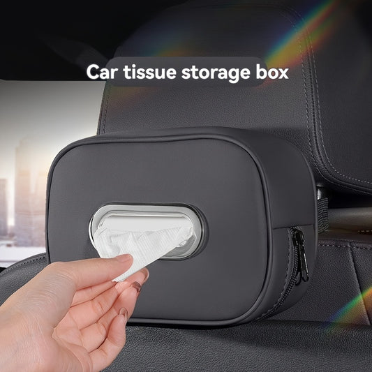 Hanging Car Napkin Holder - Armrest Box Tissue Holder for Car Interior Accessory