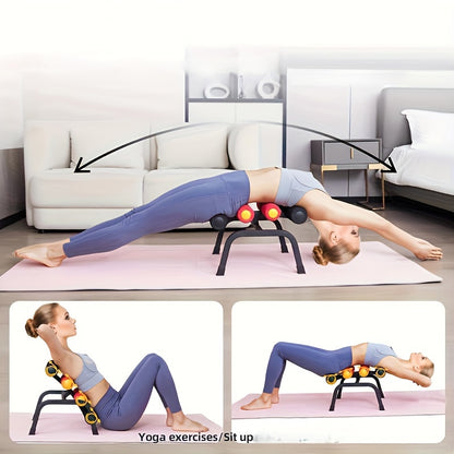 Back Stretching Machine - Ab Workout Equipment, Squat and Rowing Machine, Core Strength Trainer for Full Body Exercise, Fitness Yoga Chair, Sit-Up and Push-Up Machine, Ideal Halloween and Christmas Gift