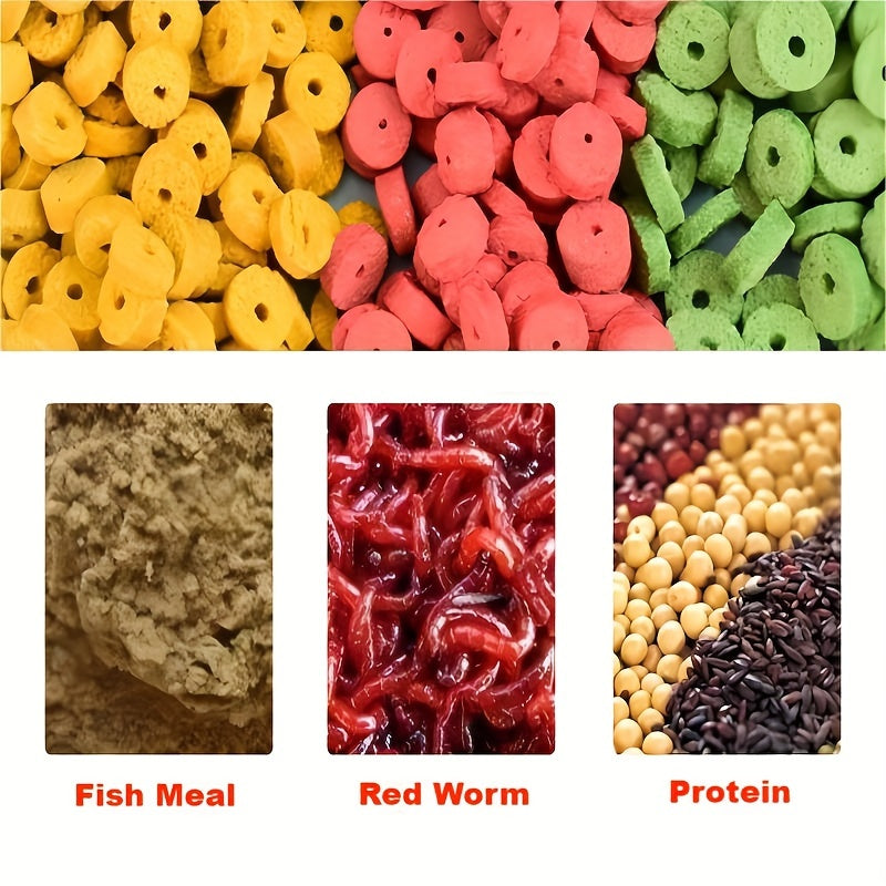 7 Packs/Box Red Worm Pellets Bait - Artificial Bait for Carp, Catfish, Freshwater Fish - High-Quality Hollow Bait for Effective Fishing