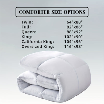 DOWCOOL Comforter: Lightweight All-Season Duvet Insert, Down Alternative Hotel Quilt with Corner Tabs - Ideal for Halloween & Christmas Gifts