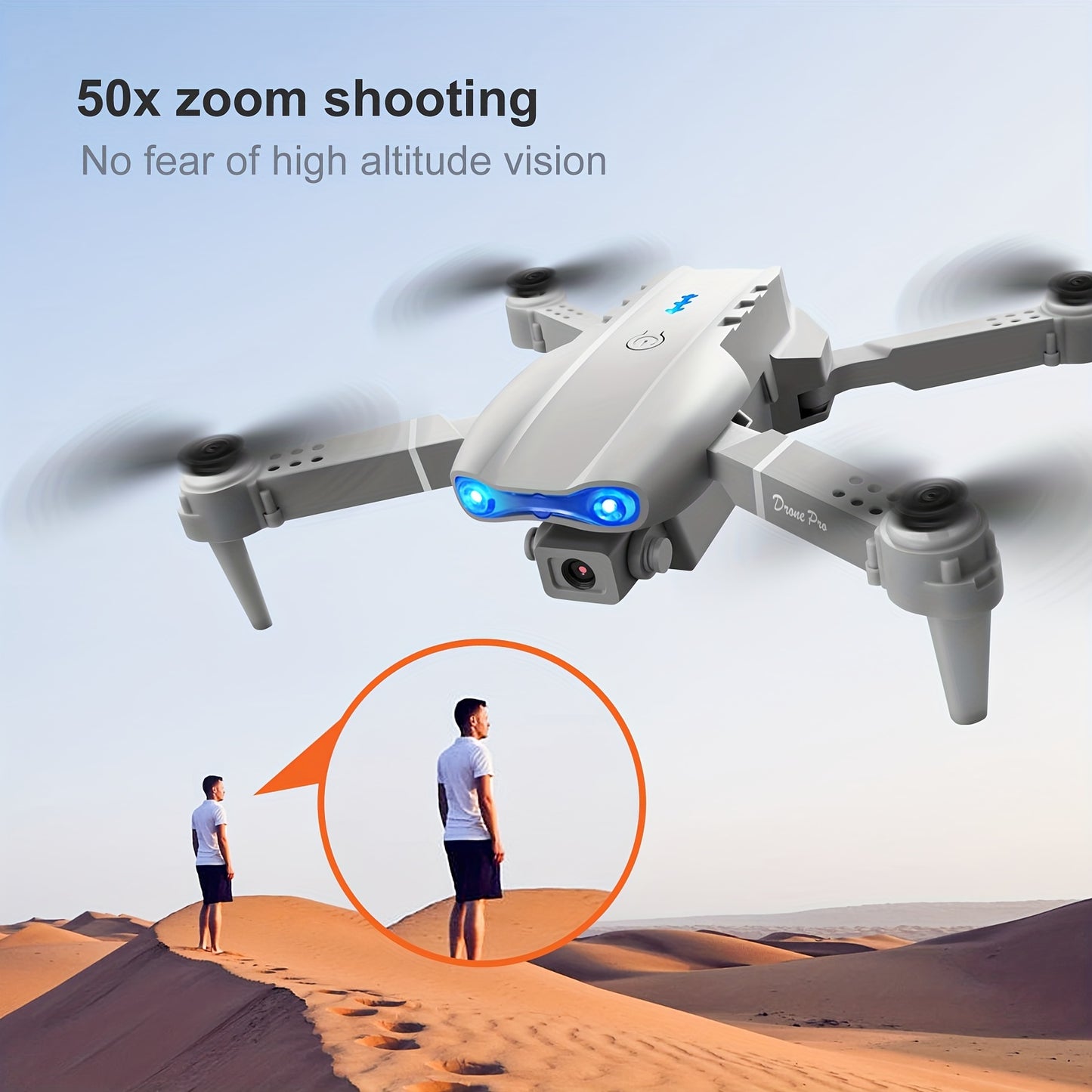 E99 K3 Pro Dual-Camera Folding Quadcopter – Professional RC Drone for Indoor/Outdoor Flight, Height Hold Remote Control – Affordable, Fun Holiday Gift for Beginners and Enthusiasts