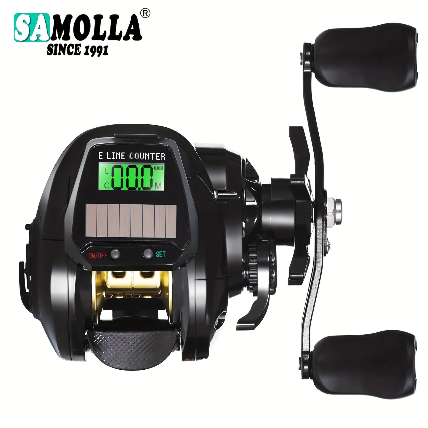 SAMOLLA Pro Baitcasting Fishing Reel – Variable Speed Adjustment, Saltwater Design, High-Casting Performance, and Durable Construction for Optimal Fishing Experience