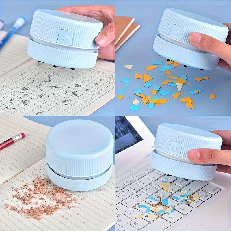 Mini Cute Desktop Vacuum Cleaner - Keep Your Desk Spotless and Dust-Free!