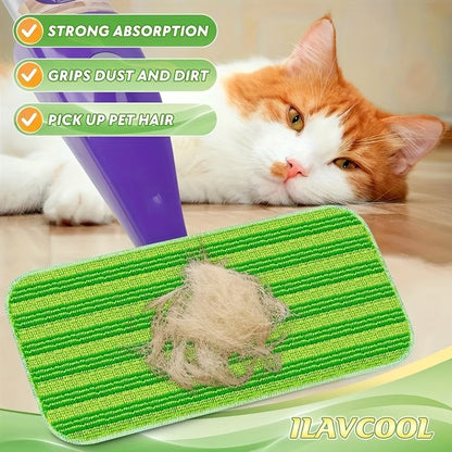 Swiffer Wet Jet Microfiber Mop Pads - Reusable, High Absorption, Pet Hair and Dirt Pickup, 2 Pack Cleaning Accessories