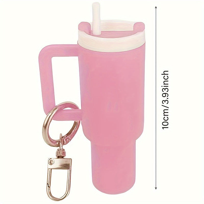 Mini Water Bottle Keychain – Key Ring Accessory for School Bags – Ideal for Women and Men