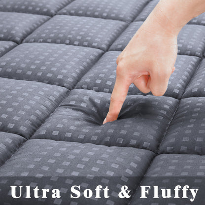 Ultimate Cooling Mattress Pad – Premium Quilted Pillow Top, Luxuriously Fluffy and Ultra-Breathable with Secure 14-18 Deep Pocket Cover – Enhanced Sleep Comfort, 1pc