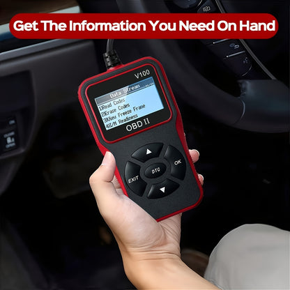 Car OBD2 Diagnostic Scanner - Engine Fault Code Reader, Scan Tool for All OBD II Protocol Cars Since 1996