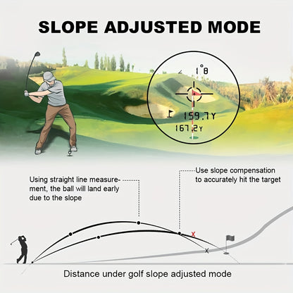 REVASRI Golf Rangefinder with Slope and Pin Lock Vibration – Tournament Legal with External Slope Switch – 1000YDS Range and Rechargeable Battery