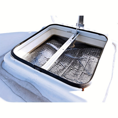 Reflective RV Vent Insulator and Skylight Cover - Durable, Weatherproof, Energy-Saving for 14 x 14 Standard Vents