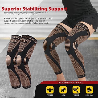 Buy 1 Get 1 Free – 2 pcs Premium Copper Ion Fiber Knee Pads for Enhanced Patella Protection, Breathable and Thickened for Warmth, Ideal for Fitness and Outdoor Activities