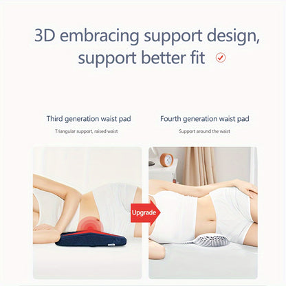 Sleeping Waist Support Pillow – 3D Breathable Mesh Bed Back Pillow, Adjustable Height for Soft Back Support, Ideal for Pregnant Women