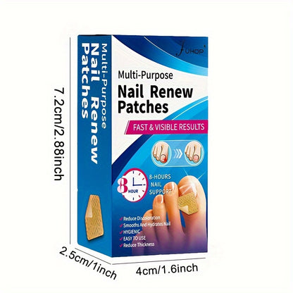 64 Piece Fungal Nail Patches – Extra Strength Toenail Fungus Treatment, Nail Repair and Renewal Patches for Damaged or Discolored Nails, Fast and Effective Care