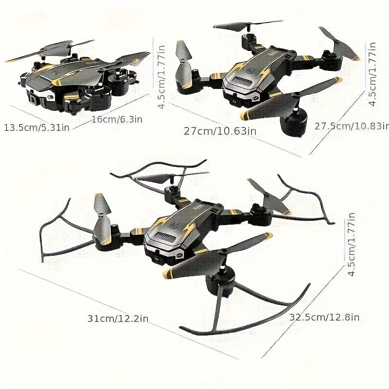 S6 Professional Remote Control Drone – Dual Camera, Dual Folding Quadcopter with Height Holding, Ideal Remote Control Toy for Boys and Girls, Perfect for Christmas and Holiday Gifts