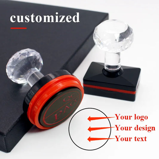 Personalized Logo Self-Inking Stamp: Customized Photosensitive Ink Stamp with Your Design Picture