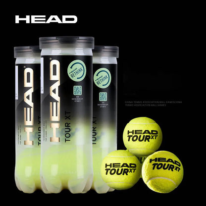 HEAD Professional Tennis 4B TEAM Tour X Training Balls - High Elasticity, Durable, and Resistant Pro Match Balls (3 Pack)