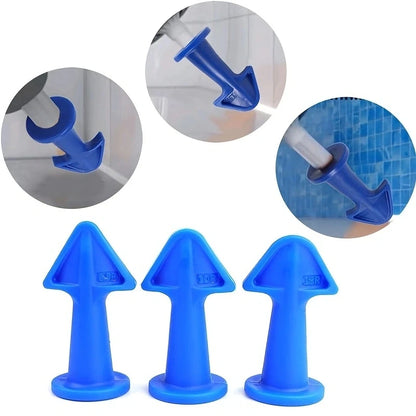 3PCS Silicone Caulk Nozzle Applicator Kit - Caulking Tools for Sealant Epoxy, Piston Nozzle Accessories