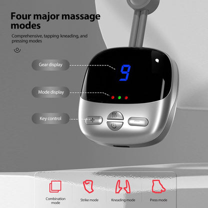 Portable Smart Hanging Neck Massager with EMS Muscle Stimulation and Hot Compress - Ultimate Relaxation for Neck and Cervical Spine