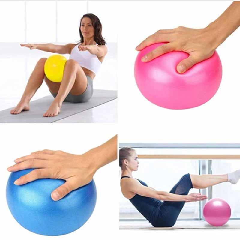 25cm Yoga Ball for Gymnastics and Pilates - Core Balance Exercise Ball for Indoor Gym Fitness Training