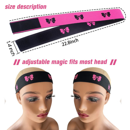 Lay Your Edges Perfectly: Elastic Wig Edge Wrap Band for Lace Melting - Adjustable Band for Seamless Baby Hair and Wig Application