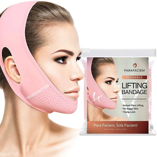 Facial Slimming Strap - Reusable V Line Lifting Mask | Double Chin Reducer | Chin Up Mask Face Lifting Belt | V Shaped Slimming Solution