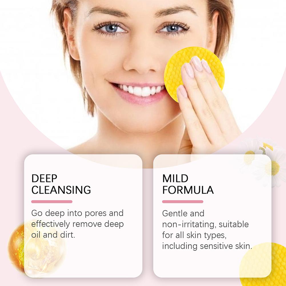 40/50pcs Kojic Acid & Turmeric Cleansing Pads - Exfoliating Facial Sponges for Daily Skin Care and Deep Cleansing