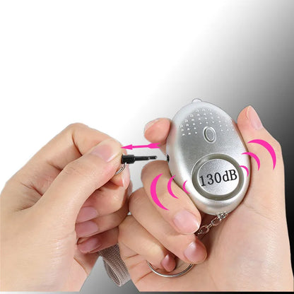 130dB Personal Safety Alarm Keychain - Anti-Wolf, Loud Emergency Alert for Women, Girls, Children - Self Defense Security Device