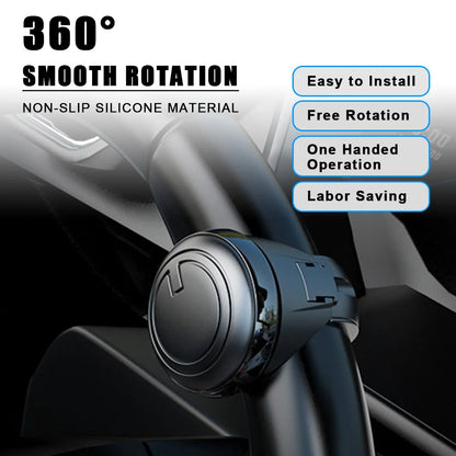 Universal Car Steering Wheel Booster Ball: Labor-Saving Turning Spinner Knob with Bearing Power Handle Holder - Automotive Accessory