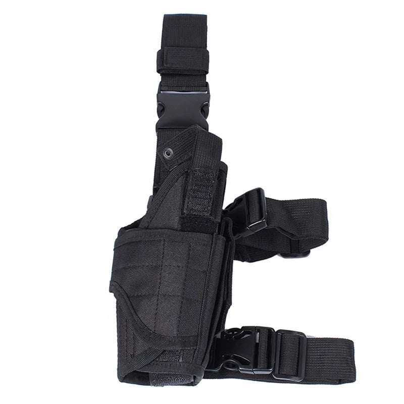 Universal Tactical Tornado Drop Leg Thigh Holster - Left/Right Hand Gun Holster for Hunting, Military, Airsoft, Glock Handgun Holder Bag