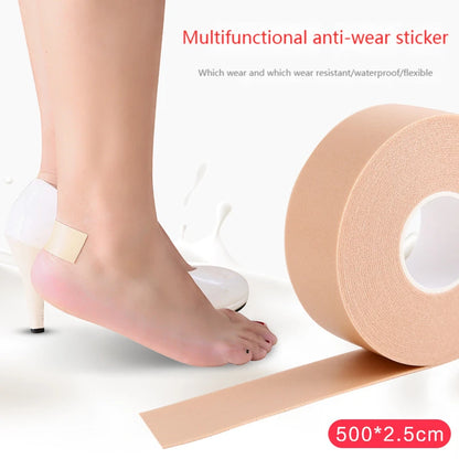 5M Silicone Gel Heel Cushion Protector Tape - Foot Care Insole Stickers for Women's Shoes, Comfortable Heel Pads